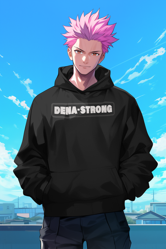 Dena-Strong Custom Embroidery Black Hoodie