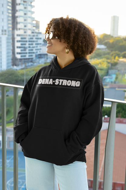 Dena-Strong Custom Embroidery Black Hoodie