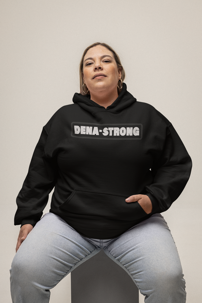 Dena-Strong Custom Embroidery Black Hoodie