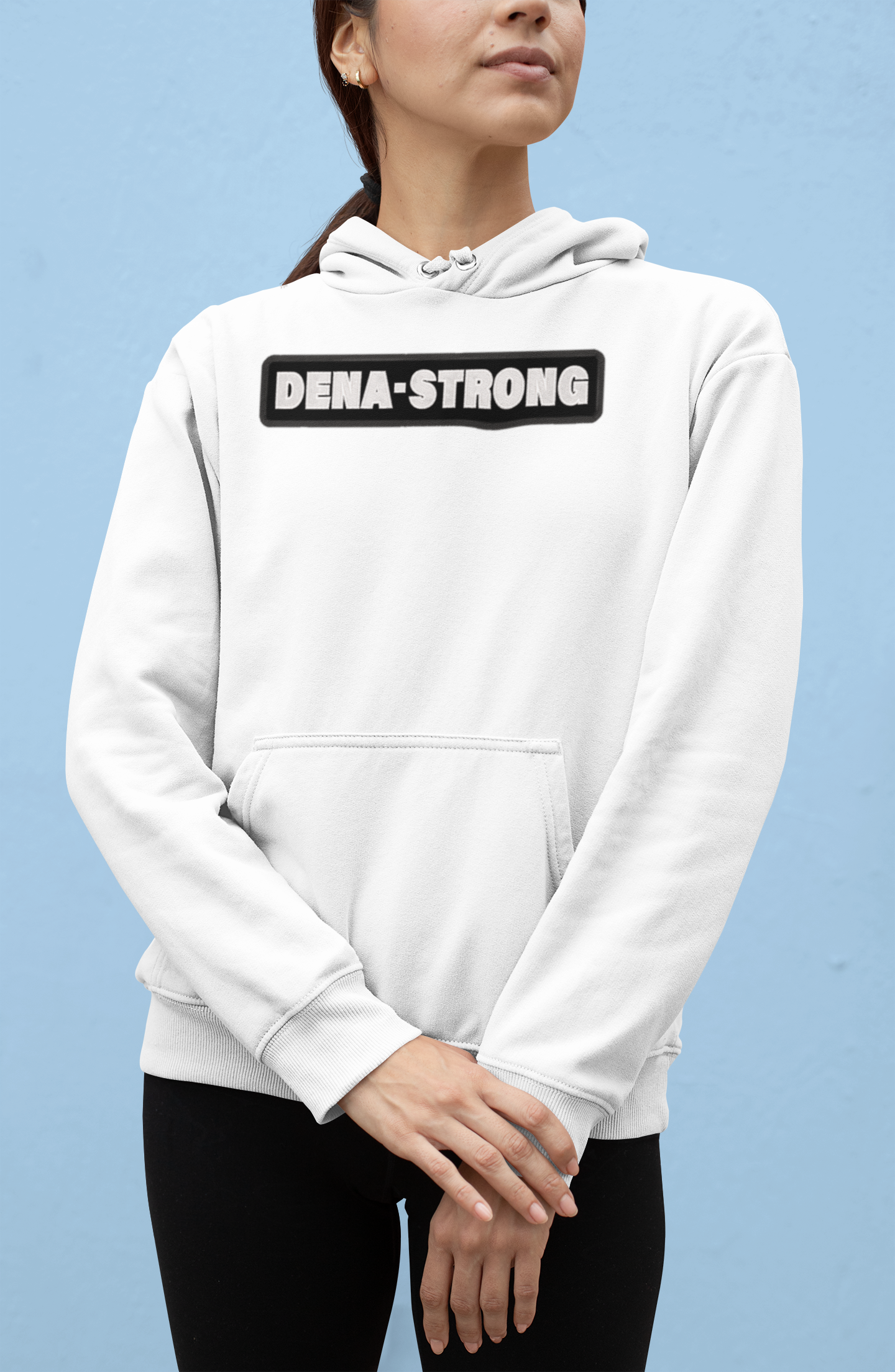 Dena-Strong White Hoodie