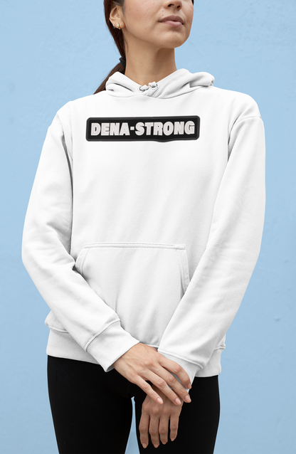 Dena-Strong White Hoodie